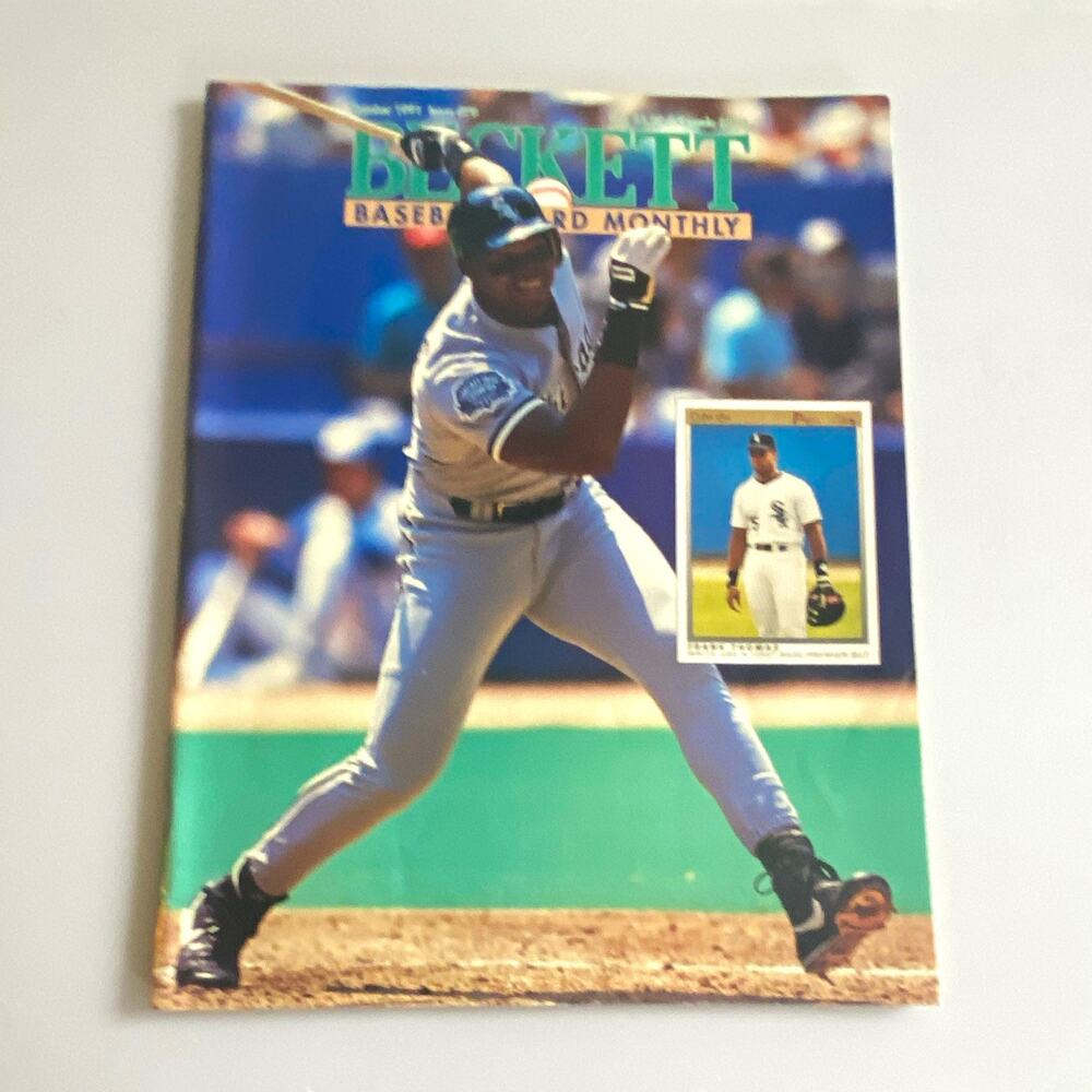 Beckett Baseball Card Monthly Price Guide Magazine Oct 1991 Frank Thomas